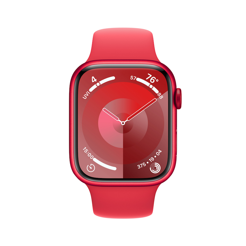 Apple Watch Series 9 GPS 41mm (PRODUCT)RED Aluminium Case with (PRODUCT)RED Sport Band - Image 2