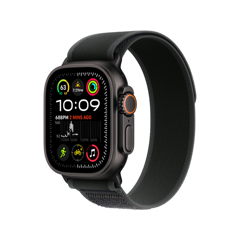 Apple Watch Ultra 2 Black Titanium Case with With Trail Loop - Image 2