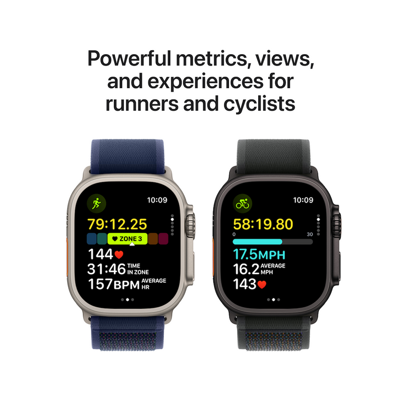 Apple Watch Ultra 2 Black Titanium Case with With Trail Loop - Image 3