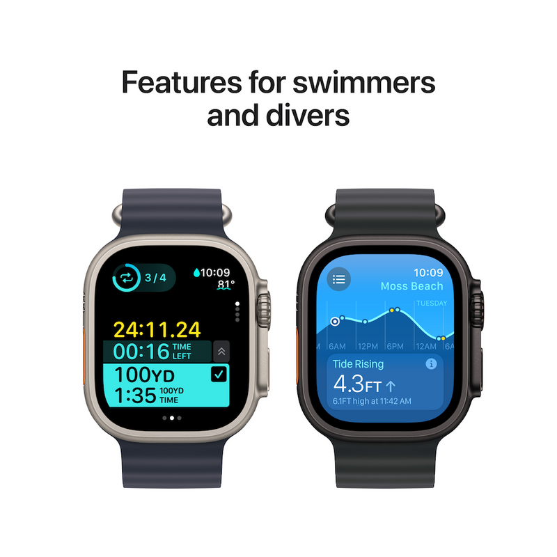 Apple Watch Ultra 2 Black Titanium Case with With Trail Loop - Image 4