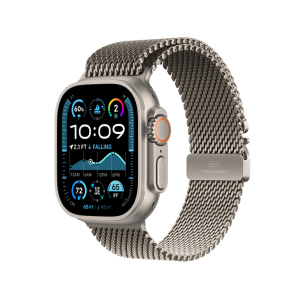 Apple Watch Ultra 2 Titanium Case with Titanium Milanese Loop