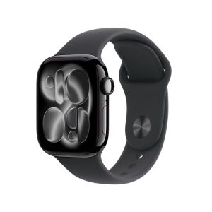 Apple Watch Series 11 42MM Jet Black Aluminum Case with Black Sport Band
