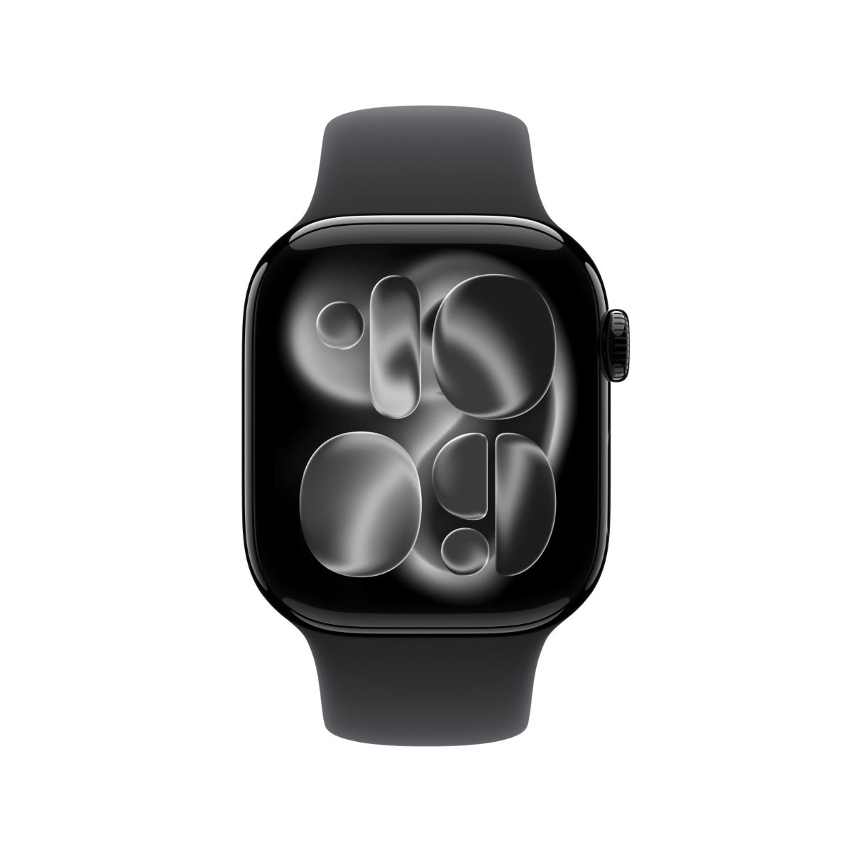 Apple Watch Series 11 42MM Jet Black Aluminum Case with Black Sport Band - Image 2