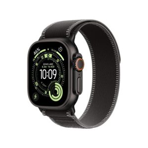 Apple Watch Ultra 3 Black Titanium Case with Trail Loop