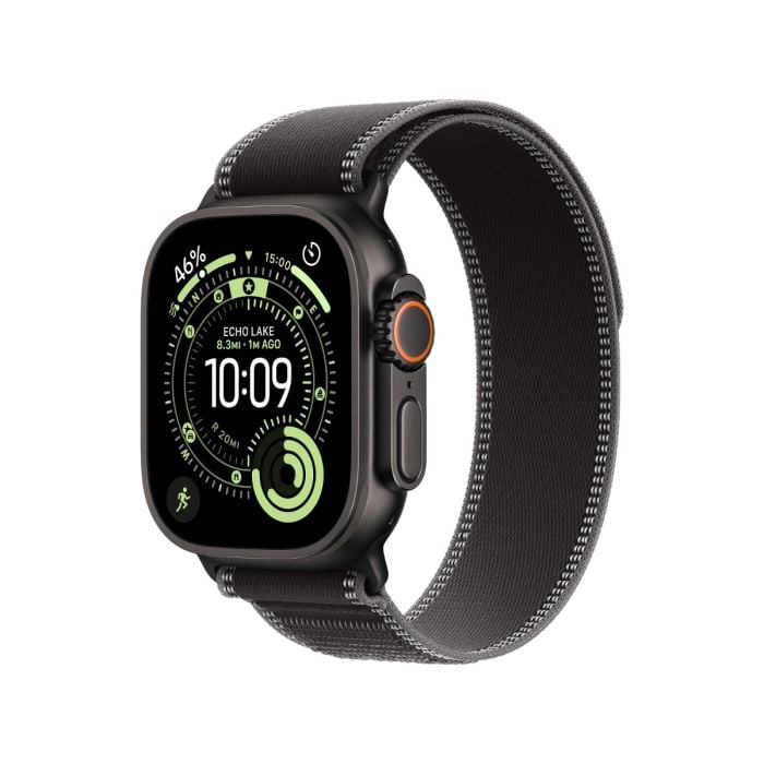 Apple Watch Ultra 3 Black Titanium Case with Trail Loop
